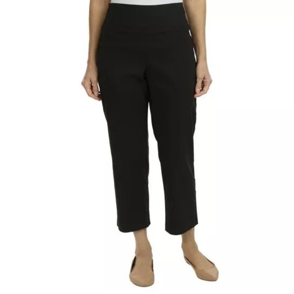 DFA Women's 25 in. Solid Skinny Ankle Capri, black, size 10P - Picture 1 of 5
